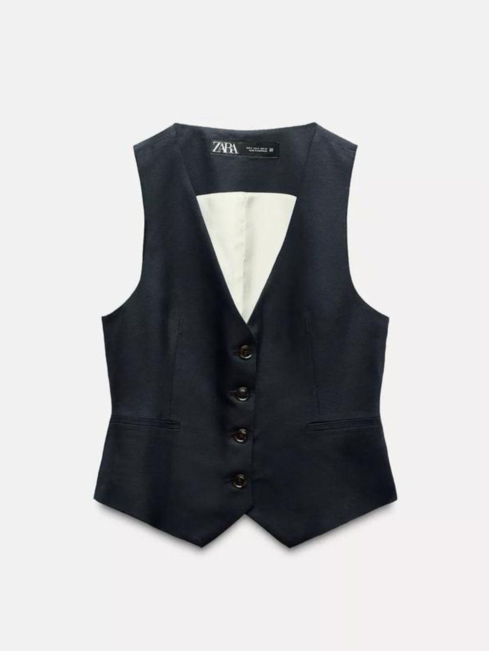 Zara linen vest